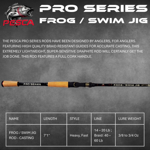 ROD PESCA GEN3 FROG SWIM JIG 7'1 HF ROD PESCA GEN3 FROG SWIM JIG 7'1 HF